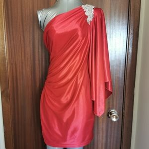 Hailey Logan by Adrianna Papell Red Dress Size S